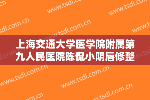 上海交通大学医学院附属第九人民医院陈侃小阴唇修整价格表!贵不贵?