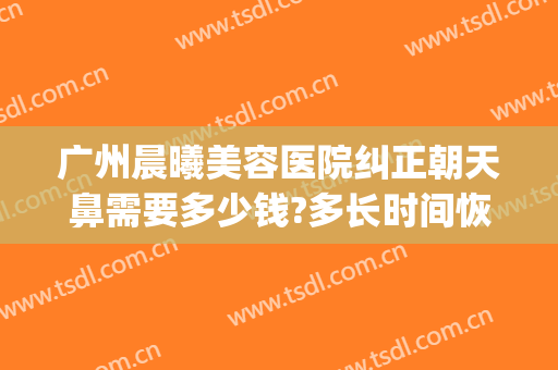 广州晨曦美容医院纠正朝天鼻需要多少钱?多长时间恢复?(朝天鼻矫正费用)