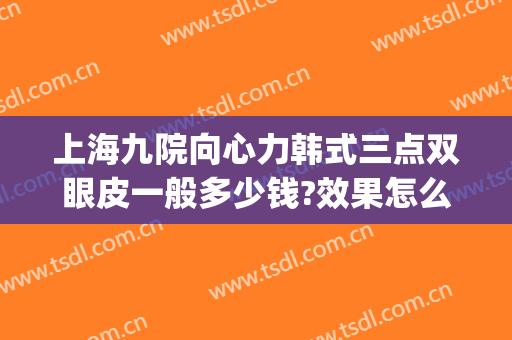 上海九院向心力韩式三点双眼皮一般多少钱?效果怎么样?(上海第九整形美容医院双眼皮价格表)