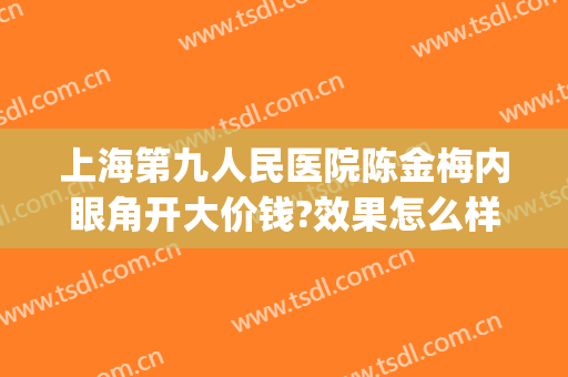 上海第九人民医院陈金梅内眼角开大价钱?效果怎么样?(上海九院内眼角修复专家)