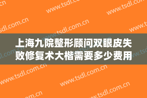 上海九院整形顾问双眼皮失败修复术大楷需要多少费用?靠谱吗?(上海九院双眼皮修复手术哪位专家做的好)
