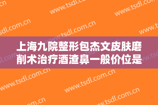 上海九院整形包杰文皮肤磨削术治疗酒渣鼻一般价位是多少费用?贵不贵?