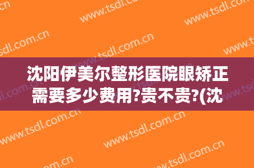 沈阳伊美尔整形医院眼矫正需要多少费用?贵不贵?(沈阳伊美尔整形美容医院)