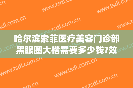 哈尔滨索菲医疗美容门诊部黑眼圈大楷需要多少钱?效果怎么样?(索菲美容整形医院哈尔滨)
