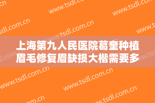 上海第九人民医院葛奎种植眉毛修复眉缺损大楷需要多少费用?好不好?
