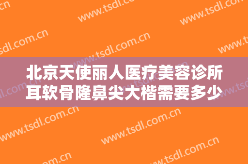 北京天使丽人医疗美容诊所耳软骨隆鼻尖大楷需要多少钱?有哪些优势?