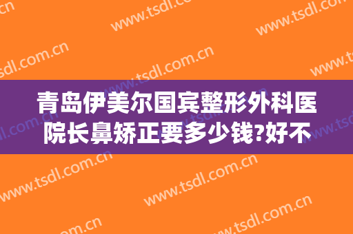 青岛伊美尔国宾整形外科医院长鼻矫正要多少钱?好不好?(青岛整形医院伊美尔怎么样)