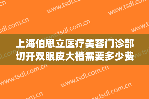 上海伯思立医疗美容门诊部切开双眼皮大楷需要多少费用?怎么样?(上海伯思立隆鼻怎么样)