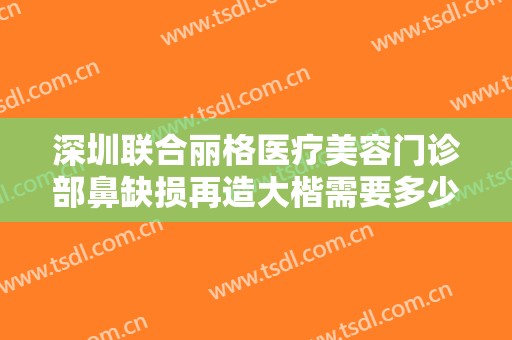 深圳联合丽格医疗美容门诊部鼻缺损再造大楷需要多少钱?效果怎么样?