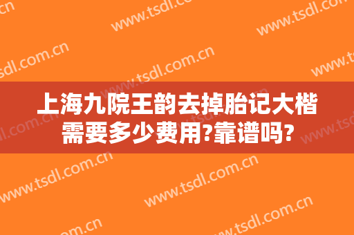 上海九院王韵去掉胎记大楷需要多少费用?靠谱吗?
