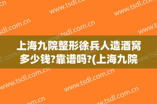 上海九院整形徐兵人造酒窝多少钱?靠谱吗?(上海九院整容多少钱)