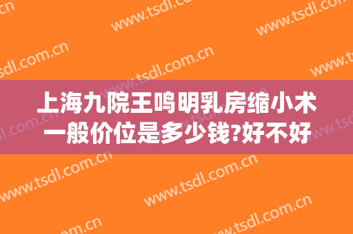 上海九院王鸣明乳房缩小术一般价位是多少钱?好不好?(上海九院乳房缩小价格)