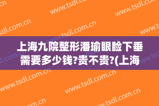 上海九院整形潘瑜眼睑下垂需要多少钱?贵不贵?(上海九院整形下巴多少钱)