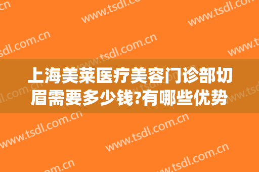 上海美莱医疗美容门诊部切眉需要多少钱?有哪些优势?(美莱提眉手术多少钱)
