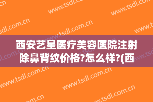 西安艺星医疗美容医院注射除鼻背纹价格?怎么样?(西安整形美容医院艺星治疗)