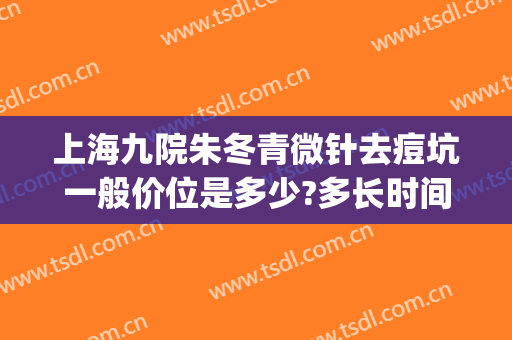 上海九院朱冬青微针去痘坑一般价位是多少?多长时间恢复?(上海九院 痘坑)