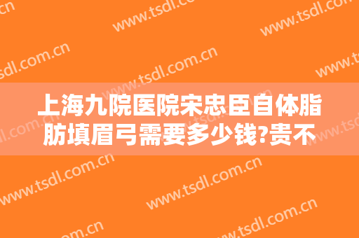 上海九院医院宋忠臣自体脂肪填眉弓需要多少钱?贵不贵?