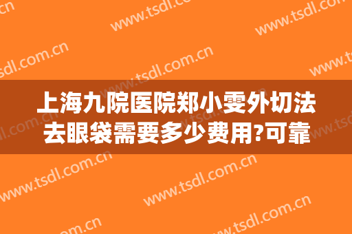 上海九院医院郑小雯外切法去眼袋需要多少费用?可靠吗?(上海九院外切眼袋多少钱)