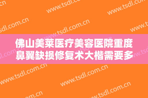 佛山美莱医疗美容医院重度鼻翼缺损修复术大楷需要多少钱?效果怎么样?