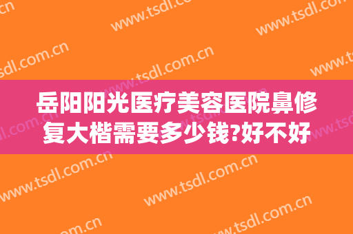 岳阳阳光医疗美容医院鼻修复大楷需要多少钱?好不好?(岳阳整形美容哪家好)
