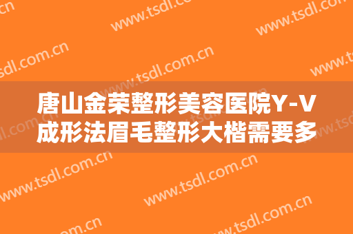 唐山金荣整形美容医院Y-V成形法眉毛整形大楷需要多少费用?贵不贵?