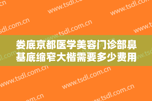 娄底京都医学美容门诊部鼻基底缩窄大楷需要多少费用?怎么样?