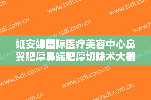 姬安娣国际医疗美容中心鼻翼肥厚鼻端肥厚切除术大楷需要多少钱?多长时间恢复?