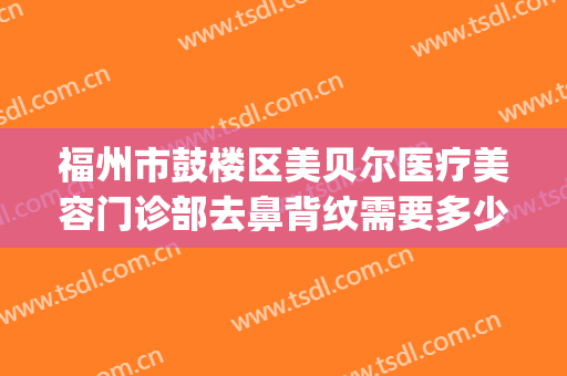 福州市鼓楼区美贝尔医疗美容门诊部去鼻背纹需要多少钱?怎么样?(福州美贝尔医院美容)