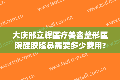 大庆邢立辉医疗美容整形医院硅胶隆鼻需要多少费用?效果怎么样?(大庆邢立辉医疗美容电话号码)