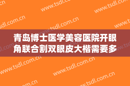 青岛博士医学美容医院开眼角联合割双眼皮大楷需要多少钱?好不好?(青岛割双眼皮最好的医生)
