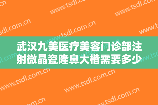 武汉九美医疗美容门诊部注射微晶瓷隆鼻大楷需要多少钱?贵不贵?