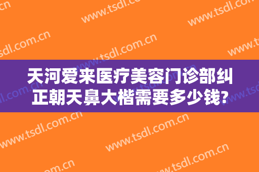 天河爱来医疗美容门诊部纠正朝天鼻大楷需要多少钱?需要多久恢复?