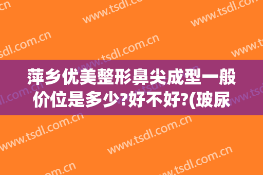 萍乡优美整形鼻尖成型一般价位是多少?好不好?(玻尿酸隆鼻尖多少钱)