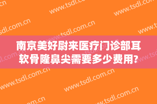 南京美好尉来医疗门诊部耳软骨隆鼻尖需要多少费用?效果怎么样?(南京耳软骨隆鼻的价钱)