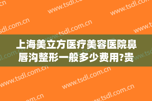 上海美立方医疗美容医院鼻唇沟整形一般多少费用?贵不贵?(上海整容下颌角价钱)