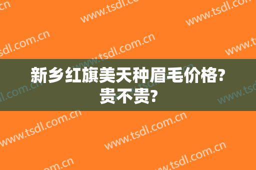 新乡红旗美天种眉毛价格?贵不贵?