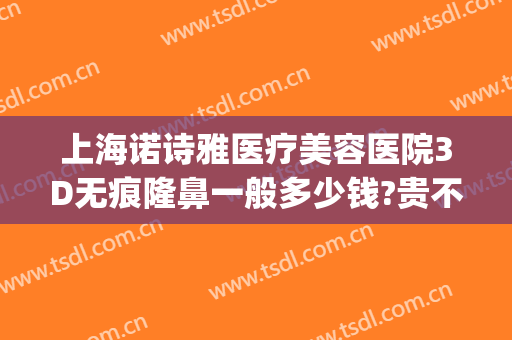 上海诺诗雅医疗美容医院3D无痕隆鼻一般多少钱?贵不贵?(上海做隆鼻一般费用)