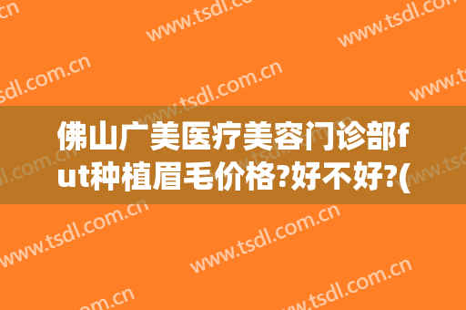 佛山广美医疗美容门诊部fut种植眉毛价格?好不好?(广州植眉多少钱)