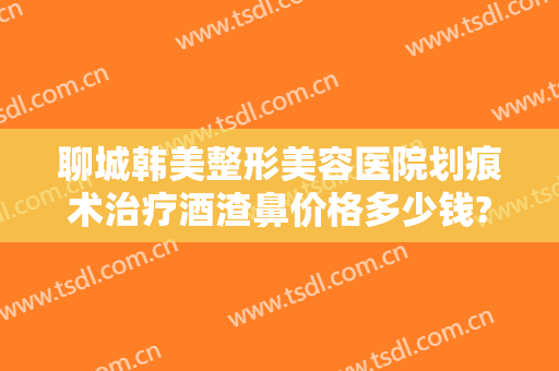 聊城韩美整形美容医院划痕术治疗酒渣鼻价格多少钱?有哪些优势?