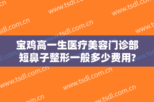 宝鸡高一生医疗美容门诊部短鼻子整形一般多少费用?好不好?