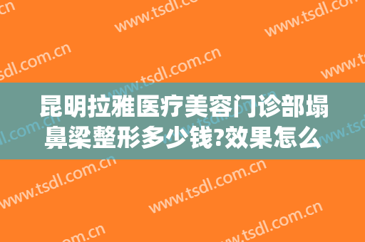 昆明拉雅医疗美容门诊部塌鼻梁整形多少钱?效果怎么样?(昆明最好的美容整形医院)