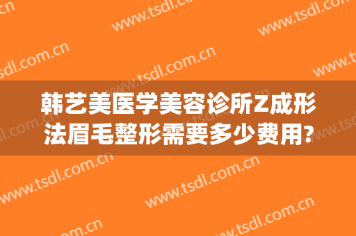 韩艺美医学美容诊所Z成形法眉毛整形需要多少费用?好不好?(韩美整形美容医院纹眉多少钱)