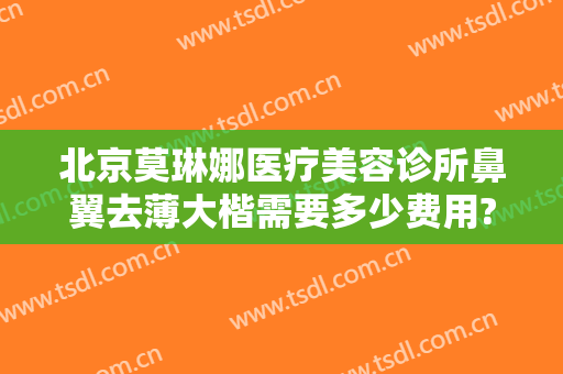 北京莫琳娜医疗美容诊所鼻翼去薄大楷需要多少费用?靠谱吗?
