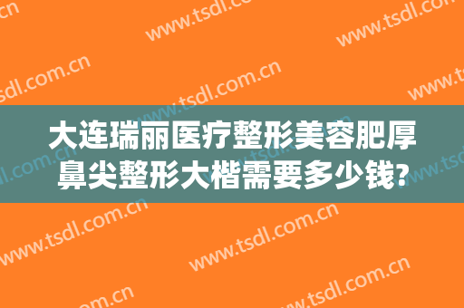 大连瑞丽医疗整形美容肥厚鼻尖整形大楷需要多少钱?靠谱吗?(瑞丽整形医院整形怎么样)