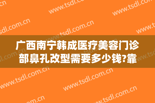 广西南宁韩成医疗美容门诊部鼻孔改型需要多少钱?靠谱吗?(广西鼻翼整形多少钱)