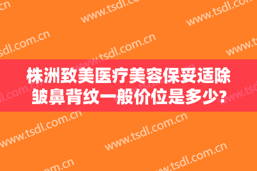 株洲致美医疗美容保妥适除皱鼻背纹一般价位是多少?可靠吗?