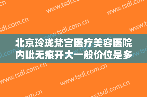 北京玲珑梵宫医疗美容医院内眦无痕开大一般价位是多少费用?靠谱吗?