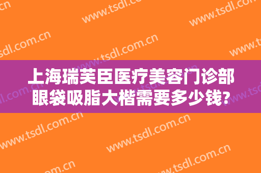 上海瑞芙臣医疗美容门诊部眼袋吸脂大楷需要多少钱?贵不贵?