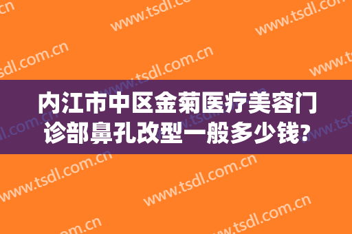 内江市中区金菊医疗美容门诊部鼻孔改型一般多少钱?怎么样?(内江金菊整形医院)
