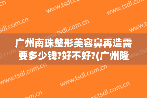 广州南珠整形美容鼻再造需要多少钱?好不好?(广州隆鼻一般需要多少钱)